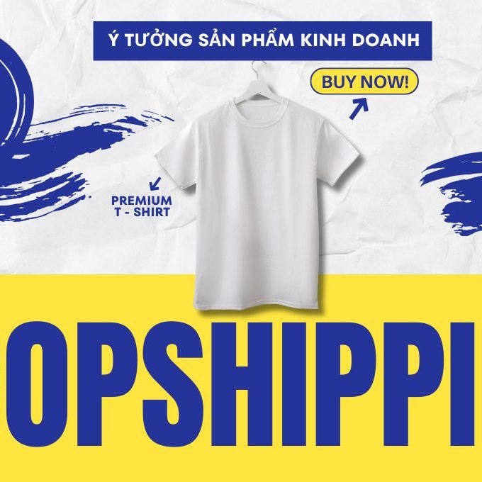 Blue and Yellow T-Shirt Sale Instagram Post